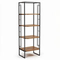 Étagère en bois et métal de 30 x 30 x 150 cm pour un rangement moderne