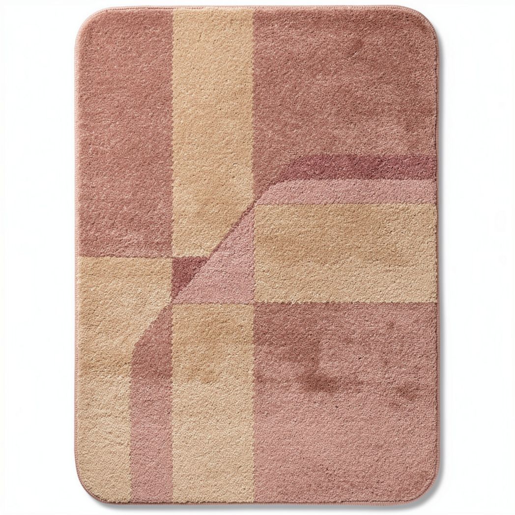 Tapis en polyester coloré pour salon dimensions 80 x 120 x 1cm
